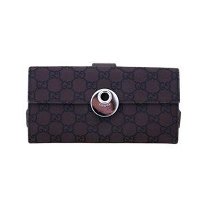 Gucci GG Monogram Eclipse Long Wallet - Brown - Authentic